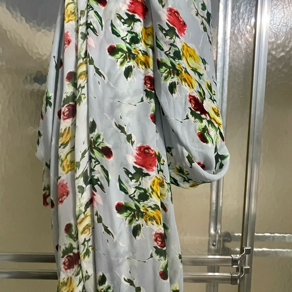 Italian Silk Georgette Floral Print Fabric